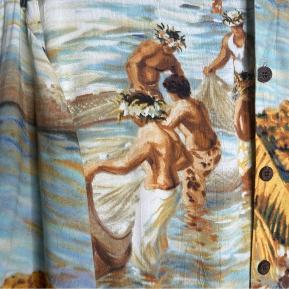 Jams World Hawaiian Hukilau Button Down size Large - Picture 3 of 8